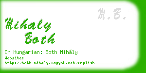 mihaly both business card